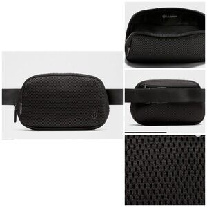 Lululemon Everywhere Belt Bag 1L Knit‎ Mesh Black Unisex nwt